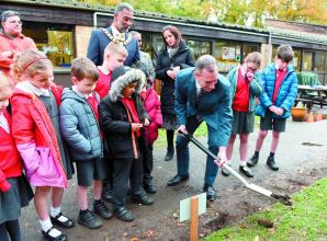 In pictures: Saplings planted as part of Queen's Green Canopy initiative