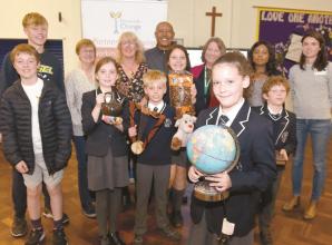 Special assembly in Cookham fosters relationship between schools separated by oceans