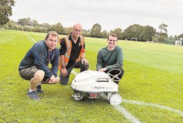 Robot helper hoped to help with labour-intensive sports grounds-keeping