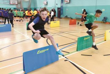 Team building sports event for Year 7 boys at Desborough College
